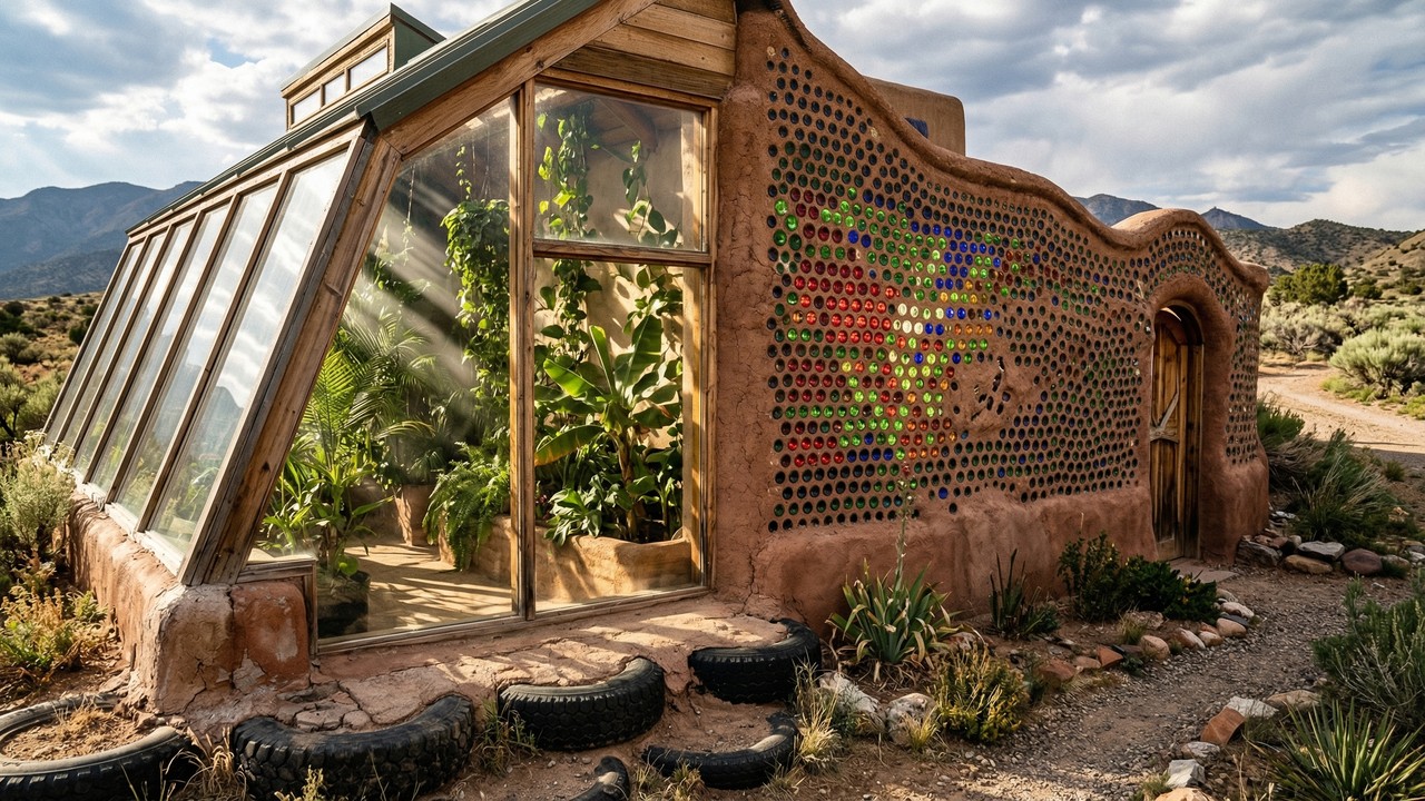 Com paredes feitas de pneus velhos e latas de alumínio, as naves terrestres de Michael Reynolds tornaram-se o maior ícone da arquitetura sustentável