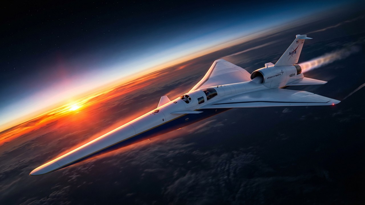 Sem janelas frontais e com bico de 11 metros, o novo avião bizarro da Nasa promete voar a 1.500 km/h sem fazer o tem temido estrondo sônico