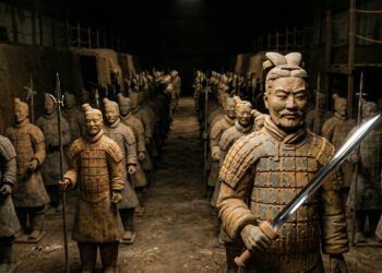 Alinhando mais de 8 mil soldados de argila em formação de batalha, a tumba secreta do imperador asiático permaneceu intocada debaixo da terra por 22 séculos