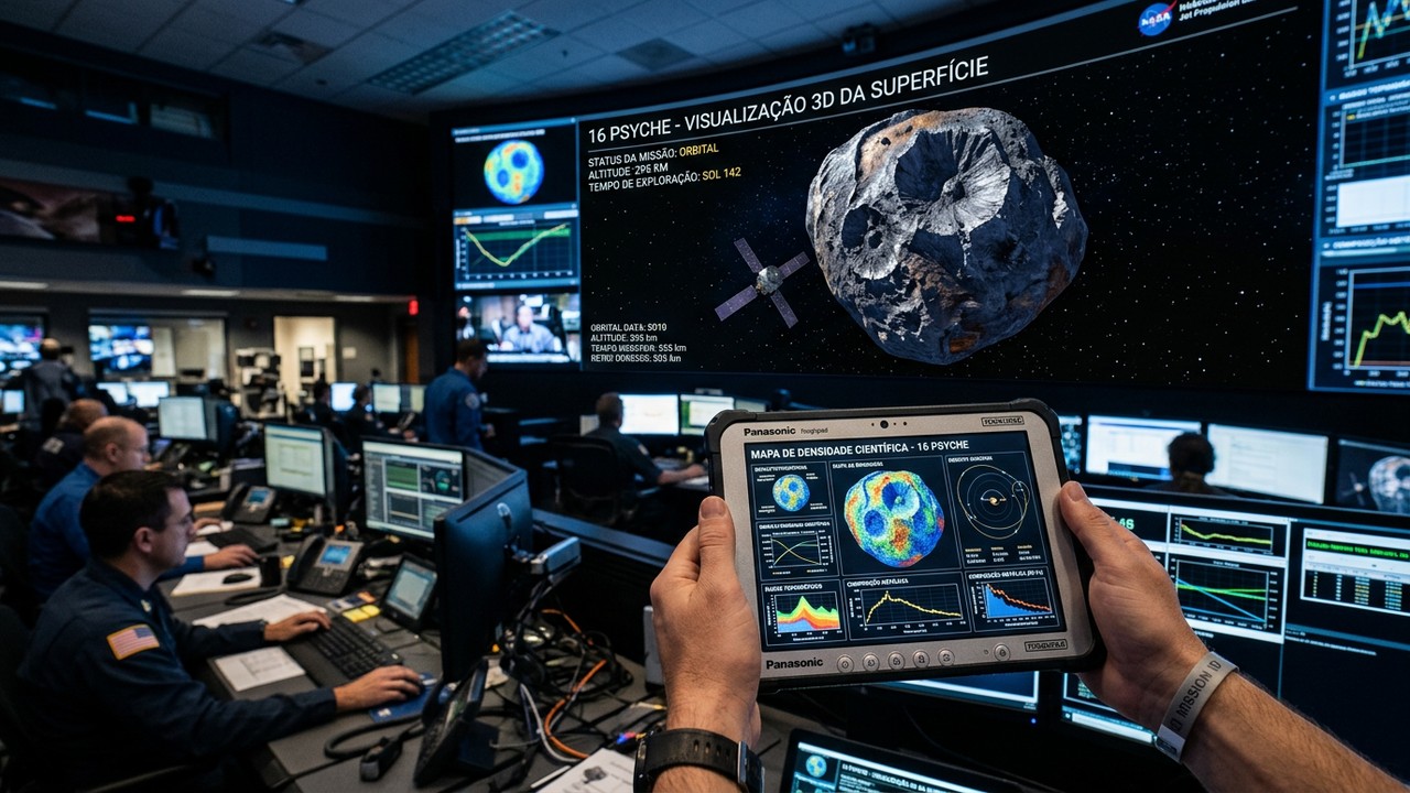 O asteroide que vale mais do que a economia global inteira: missão viaja até gigante de metal que poderia transformar todos na Terra em bilionários