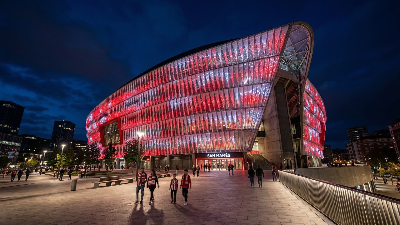 Com capacidade para 53.331 pessoas e fachada de LED premiada, o estádio de 2013 tornou-se a arena mais moderna e tecnológica de toda a Espanha