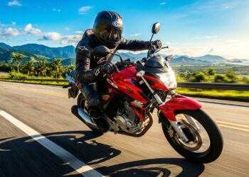 Despejando 24 cavalos de potência através de um câmbio de seis marchas, a agressiva moto da fabricante japonesa atinge 35 km por litro e domina as estradas de todo o país