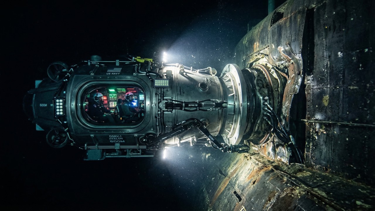 O submarino de resgate profundo projetado para operar em pressões esmagadoras