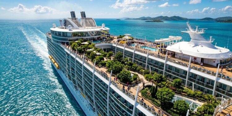 Com 228 mil toneladas e motores que giram 360 graus, o Symphony of the Seas virou o maior navio de cruzeiro do mundo, levando 6.680 passageiros