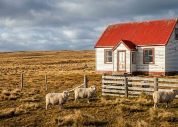 Nas Ilhas Malvinas, as casas feitas com lã de ovelha representam uma verdadeira aula de sobrevivência e engenharia de adaptação