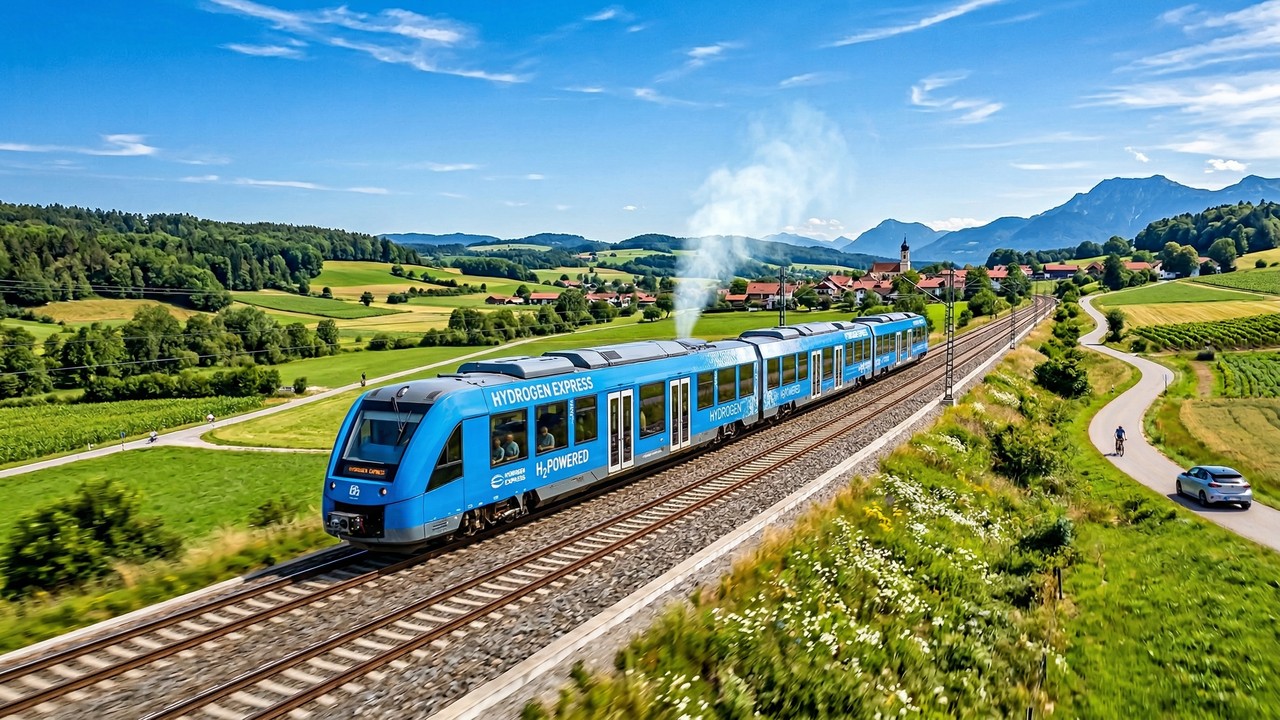 O trem que solta apenas vapor de água e já está rodando em países da Europa
