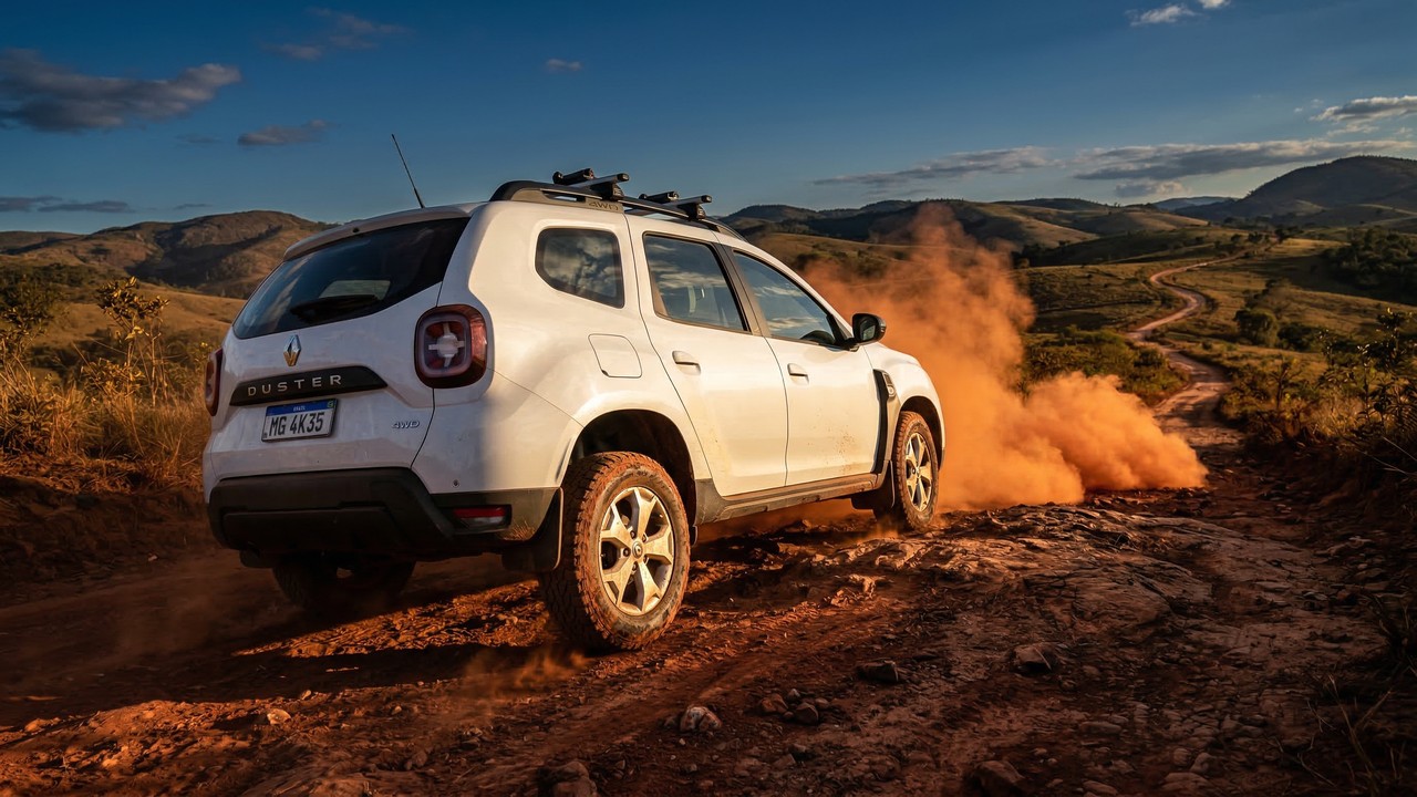 Enfrentando qualquer buraco com seus 210 milímetros de altura, o robusto SUV da gigante francesa entrega 475 litros de porta-malas custando menos de 60 mil reais