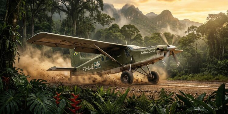 O avião cargueiro de decolagem curta capaz de pousar em terrenos não preparados