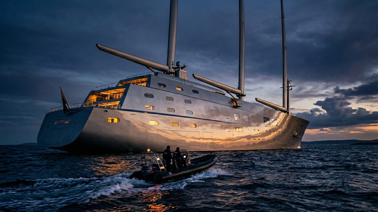 Com mastros mais altos que o Big Ben e avaliado em 2,5 bilhões de reais, o maior iate à vela do mundo possui cápsula de observação subaquática e vidros à prova de bombas