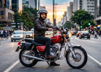 Unindo o visual das motos custom clássicas com um consumo de 43 km por litro, a Haojue Chopper Road 150 custa R$ 14 mil reais e atrai quem busca estilo próprio sem gastar muito na manutenção