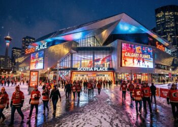 Com investimento de US$ 1,2 bilhão e design de tigela afundada, a nova arena de Calgary integra painéis solares e elementos da cultura indígena