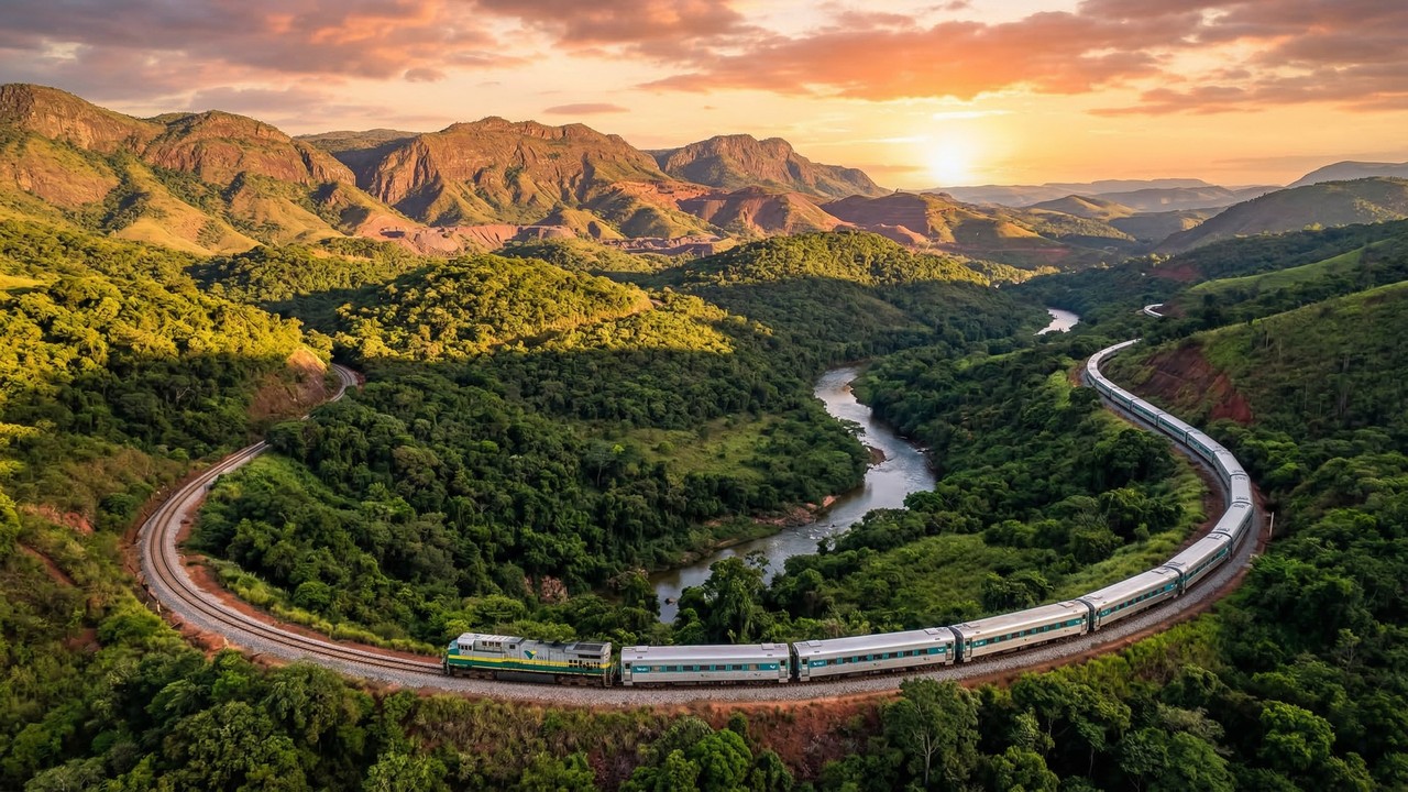 A viagem secreta de 664 quilômetros: o único trem diário do Brasil que cruza 30 cidades revelando paisagens intocadas durante 13 horas