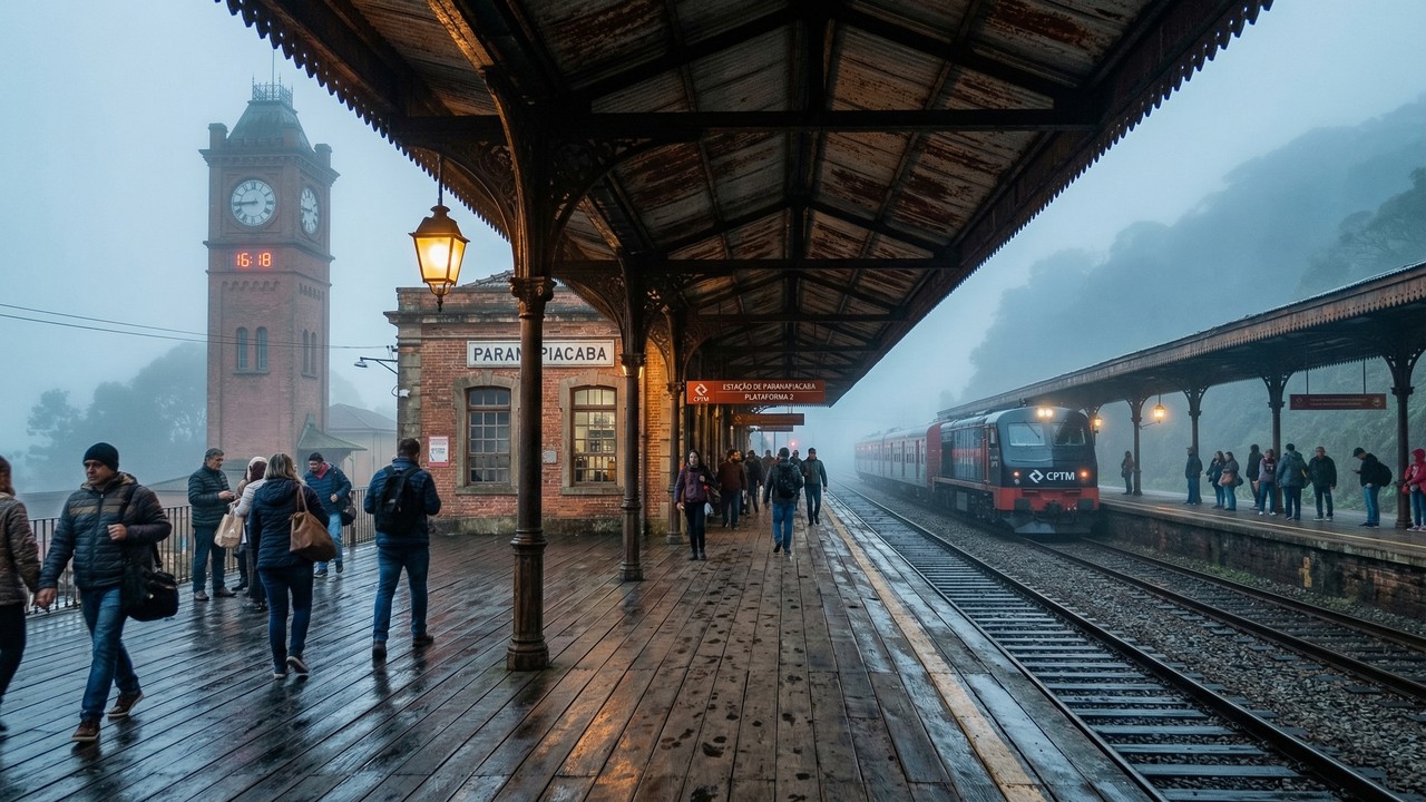 A 48 quilômetros da capital, o trem inglês de 1867 te leva para uma vila coberta por neblina que parou no tempo