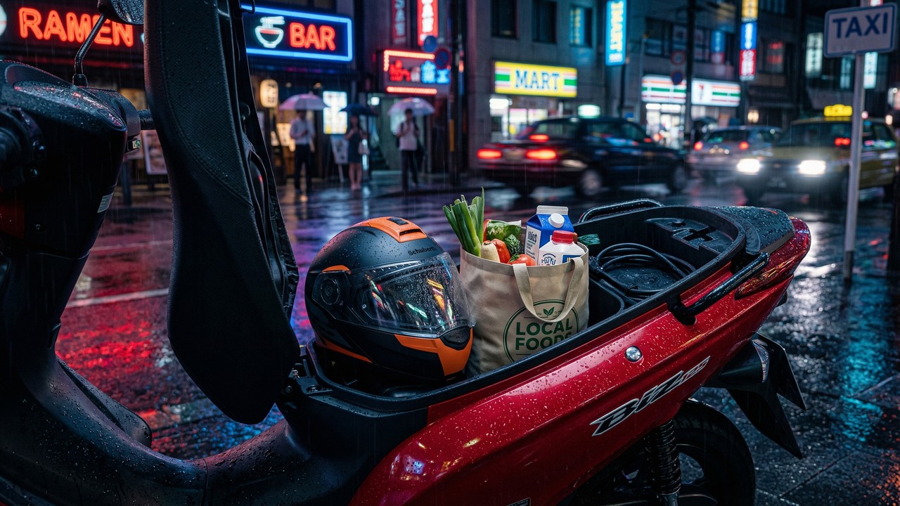 Ocultando um bagageiro gigante debaixo do assento e consumindo 1 litro a cada 50 quilómetros, a ágil scooter da fabricante asiática custa 14 mil reais em 2026