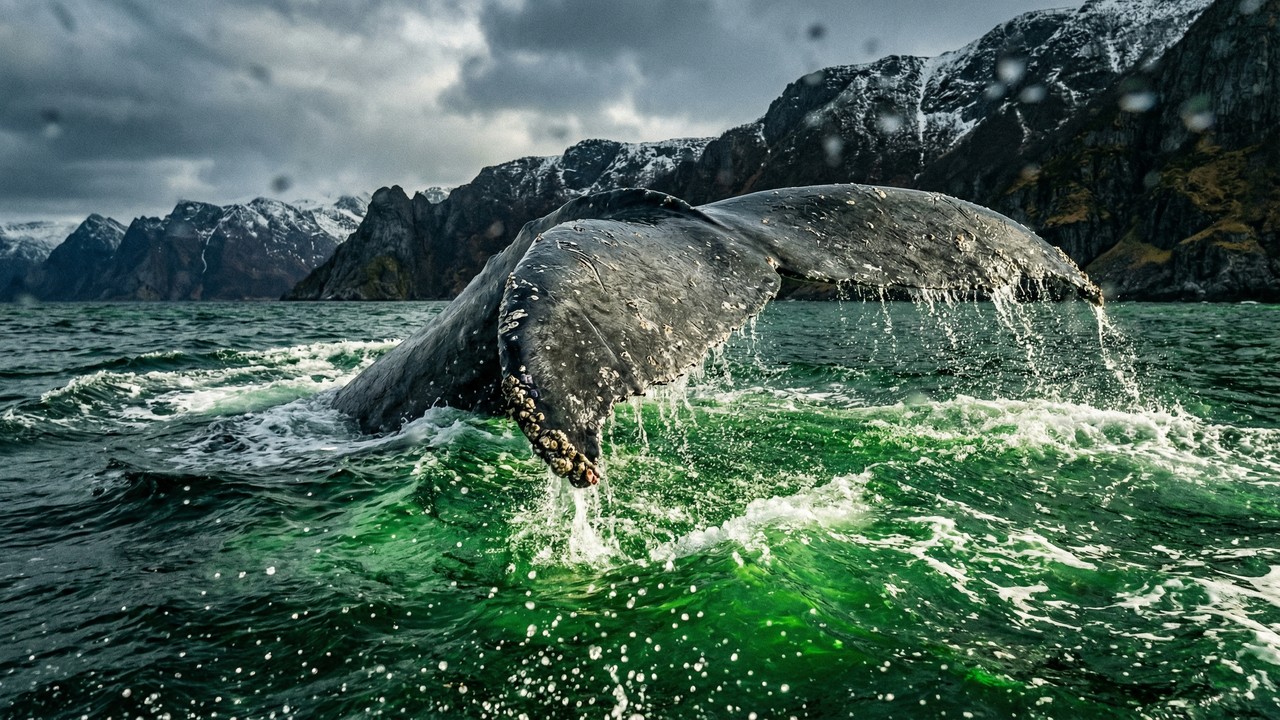 O segredo nojento do oceano: urina e fezes de baleias fazem o mar explodir em 10% de vida no verão