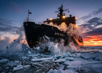 A engenharia absurda por trás dos navios que abrem caminho no gelo mais espesso do planeta