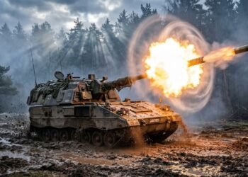 Com canhão de 155mm e cadência de 10 tiros por minuto, o sistema PzH 2000 tornou-se a artilharia autopropulsada mais potente de todo o mundo