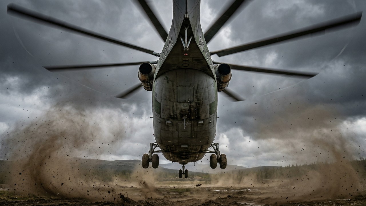 Pesando 56 toneladas, o maior e mais potente helicóptero do mundo tem o tamanho de um prédio de 3 andares e é capaz de levantar aviões inteiros com facilidade