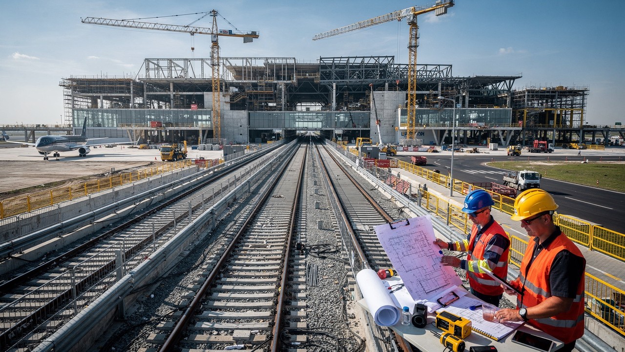 Com um custo de US$ 34 bilhões, a Polônia ergue o maior hub de transporte da Europa para unir trens e aviões em um terminal para 40 milhões de pessoas