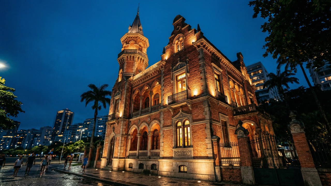 Com sua arquitetura eclética de 1894 e fachada de tijolos, o edifício no Rio de Janeiro tornou-se um marco histórico e um centro cultural de luxo
