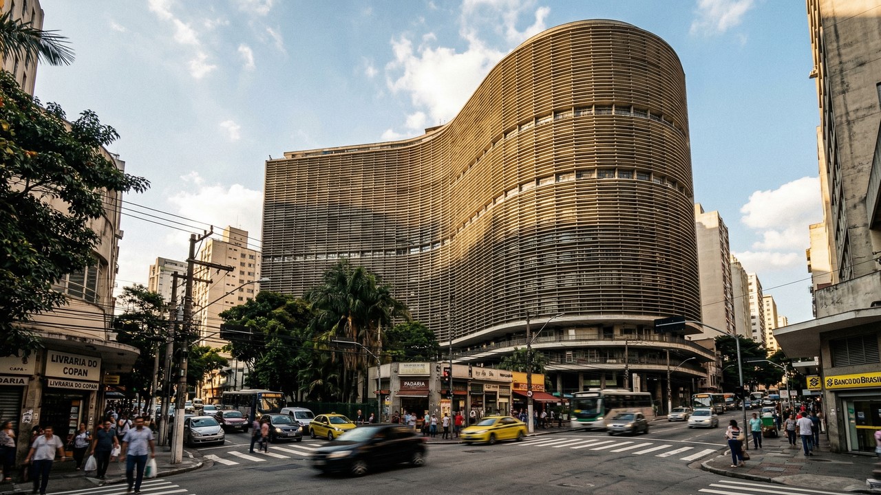 Com sua forma em S e 1.160 apartamentos, o edifício de 1966 em São Paulo tornou-se a maior estrutura de concreto armado e o coração da metrópole