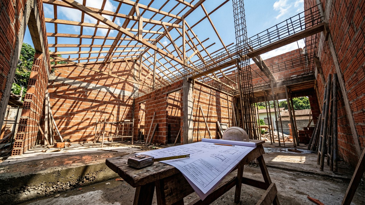 Quanto custa construir uma casa de 80 metros quadrados em 2026, do terreno às taxas da prefeitura?