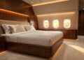 Imaginar um avião com quase 465 metros quadrados de área habitável, suíte master com chuveiro, sala de jantar para 12 pessoas e estrutura médica equivalente a uma UTI compacta parece ficção científica