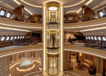 Príncipe transforma o maior avião de passageiros do mundo num palácio voador com garagem para carros de luxo e sala de oração rotativa