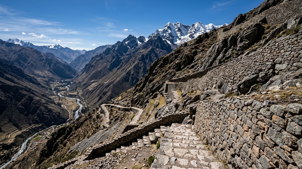 Cruzando montanhas a mais de 6 mil metros de altitude, a monumental rede de estradas de 30 mil quilômetros conectava um vasto império de pedra há cerca de 600 anos