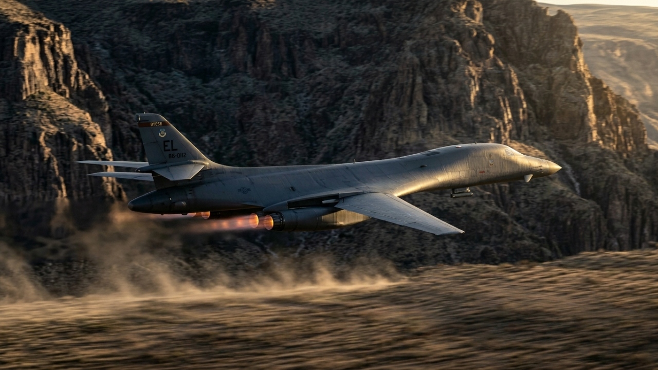 Eles voam a apenas 60 metros do solo em velocidade supersônica para lançar 34 toneladas de bombas com o maior poder de fogo convencional dos EUA