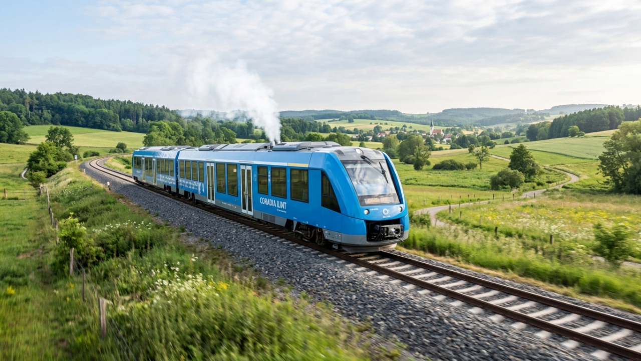 O trem que anda mais de mil quilômetros sem parar e solta só vapor puro pelo escapamento
