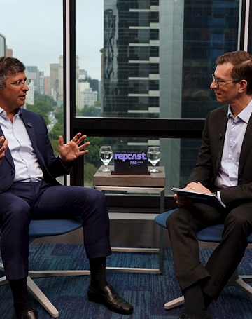 Episódio de estreia traz André Esteves, do BTG Pactual (Foto: Reprodução BM&C News)