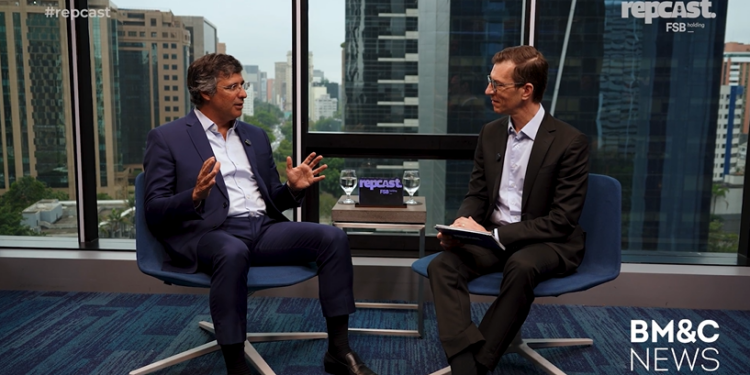 Episódio de estreia traz André Esteves, do BTG Pactual (Foto: Reprodução BM&C News)