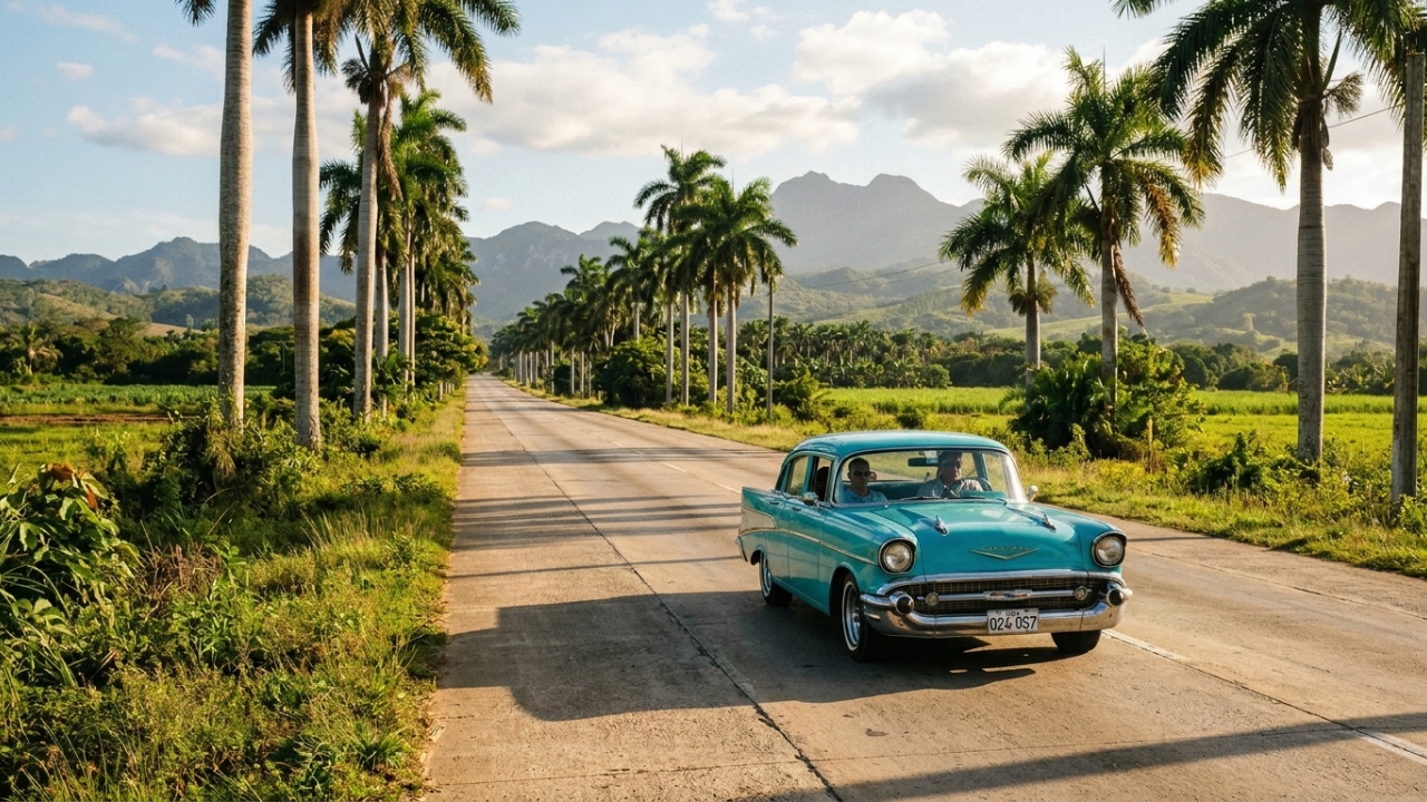 Rodovia em Cuba ganha fama por seus 1.250 km de extensão, pois o trajeto de 1931 une a ilha de ponta a ponta através de cidades históricas