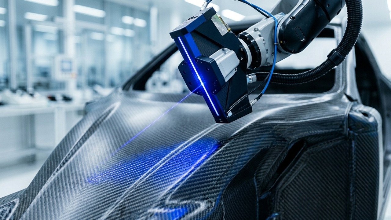 Com tecidos de carbono e resina injetada sob alta pressão, a indústria fabrica o chassi monocoque que permite supercarros passarem de 300 km/h