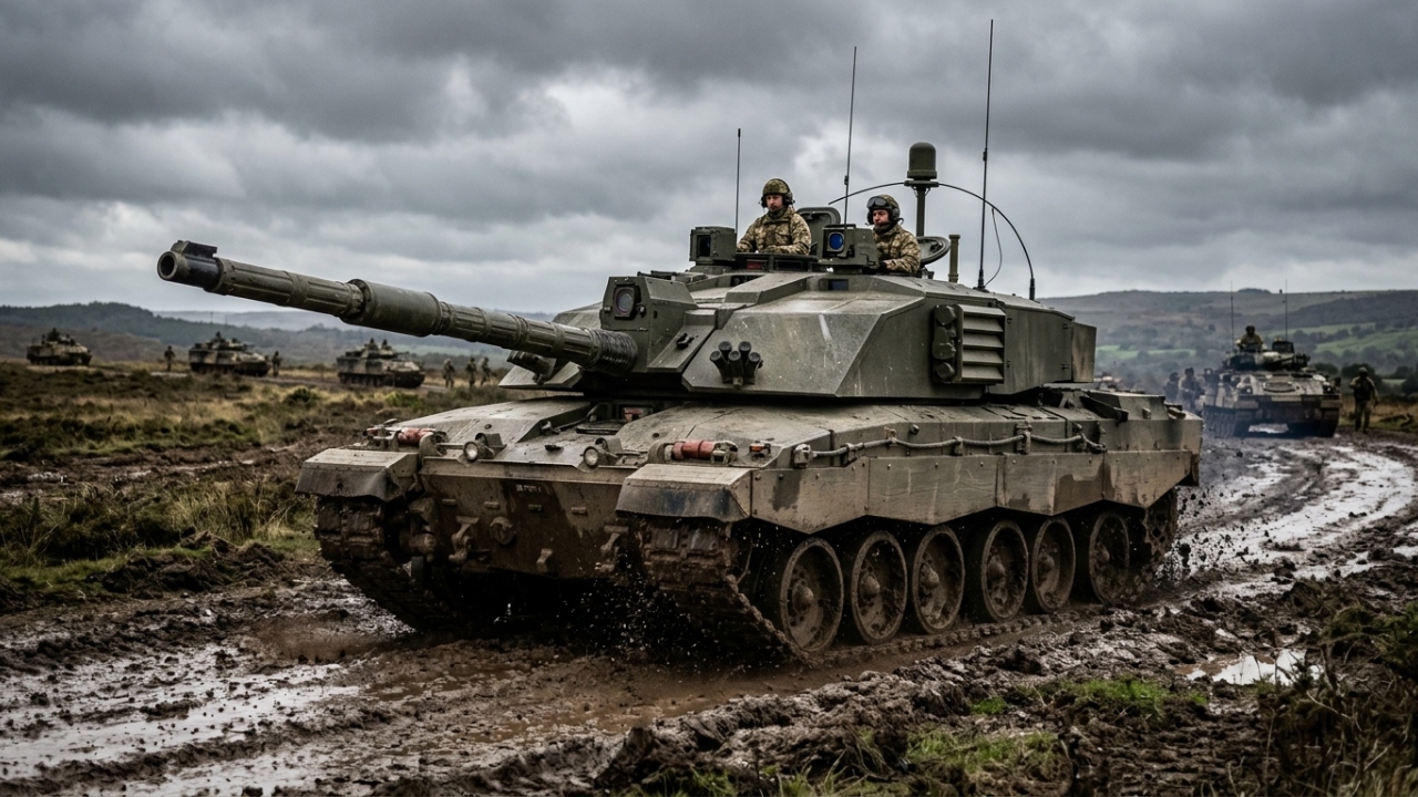 O tanque britânico de nova geração com letalidade digital e blindagem reforçada, sendo a fortaleza de ferro que dominará os campos de batalha modernos
