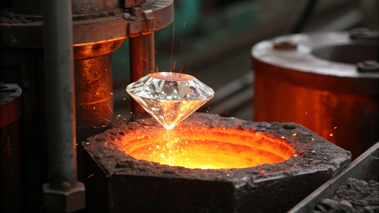 Cientistas criaram um diamante real em apenas 15 minutos e o processo é mais simples do que parece