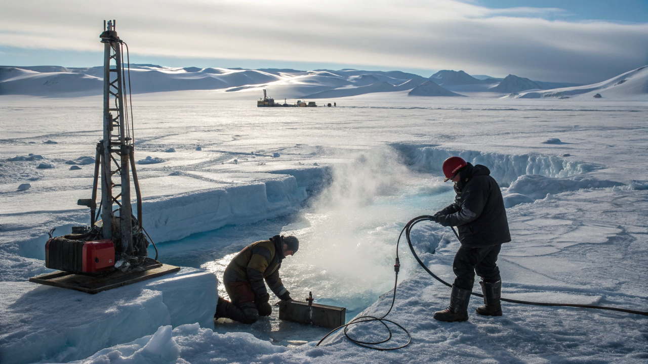 Cientistas perfuram 523 metros sob o gelo da Antártida e resgatam um registro geológico inédito de 23 milhões de anos que pode mudar a história do clima