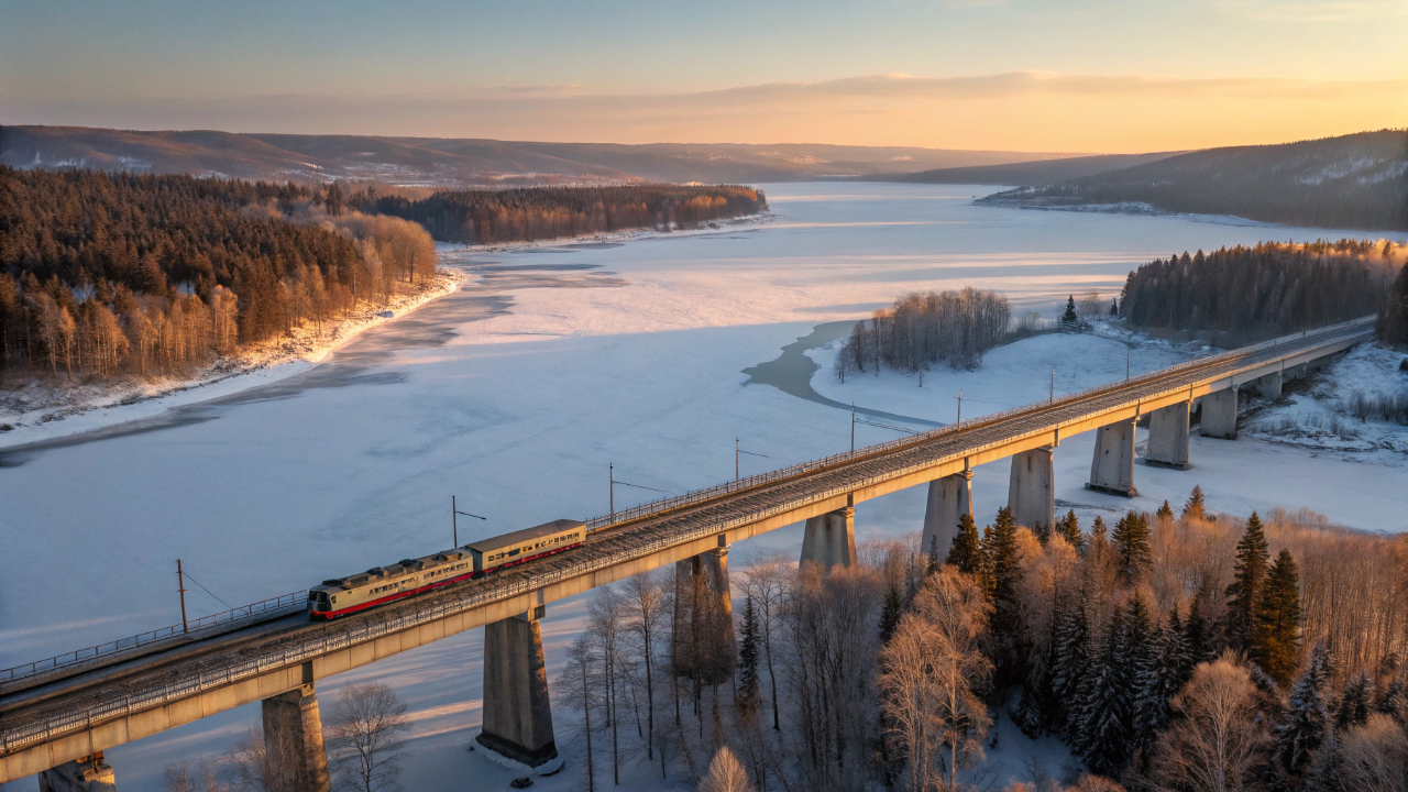 Com 9289 quilômetros de extensão a maior rota ferroviária do mundo cruza 8 fusos horários em uma viagem épica de 7 dias conectando a Europa ao extremo da Ásia