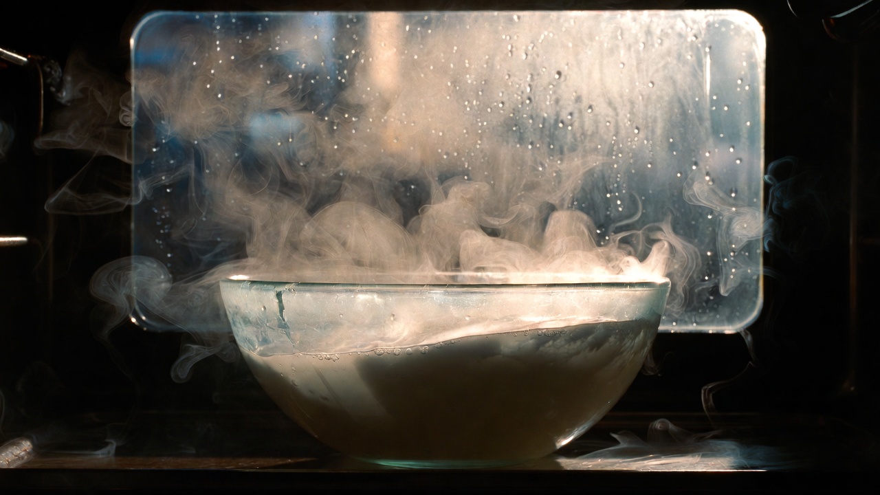 O truque da taça com vinagre que limpa o micro ondas sozinho