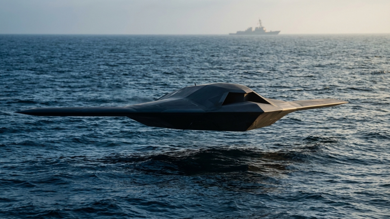 Esse drone naval cruza oceanos inteiros sem aparecer em nenhum radar e ninguém consegue rastreá-lo