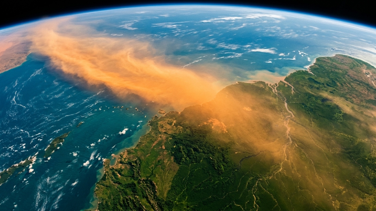 A NASA monitorou 182 milhões de toneladas de areia africana viajando pelo Atlântico até chegar no Brasil e o que encontrou surpreendeu todo mundo