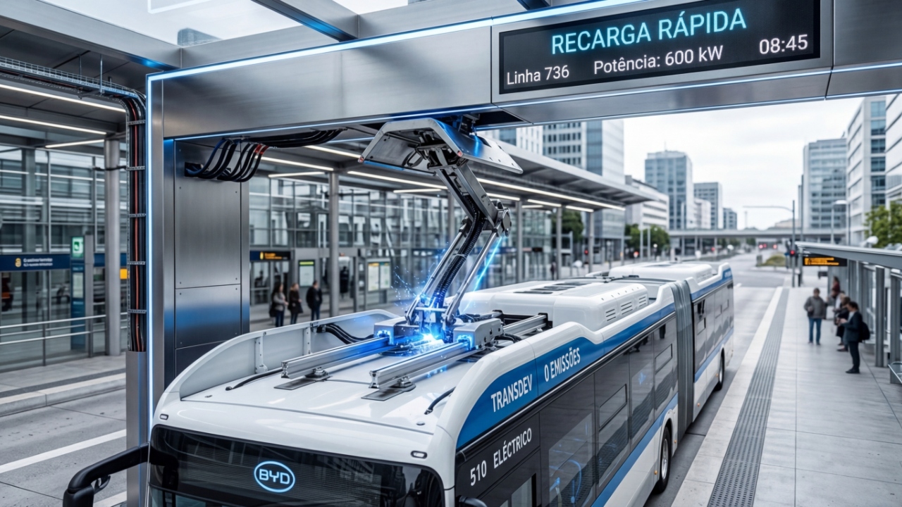 Exigindo apenas cerca de 15 segundos na tomada, o inovador coletivo de 18 metros transporta até 120 pessoas com o apoio de uma rede de recarga ultrarrápida de 600 kW em cada parada