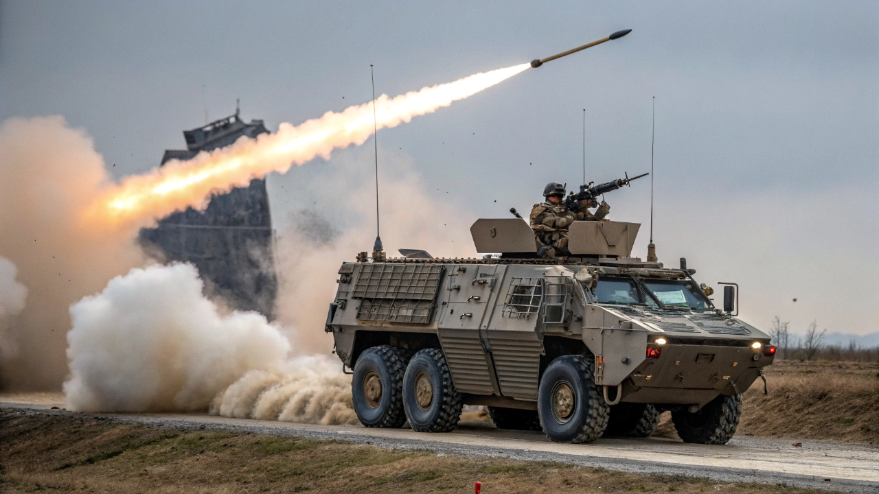 Esse blindado destrói mísseis no ar antes que eles cheguem perto da lataria e a tecnologia é impressionante