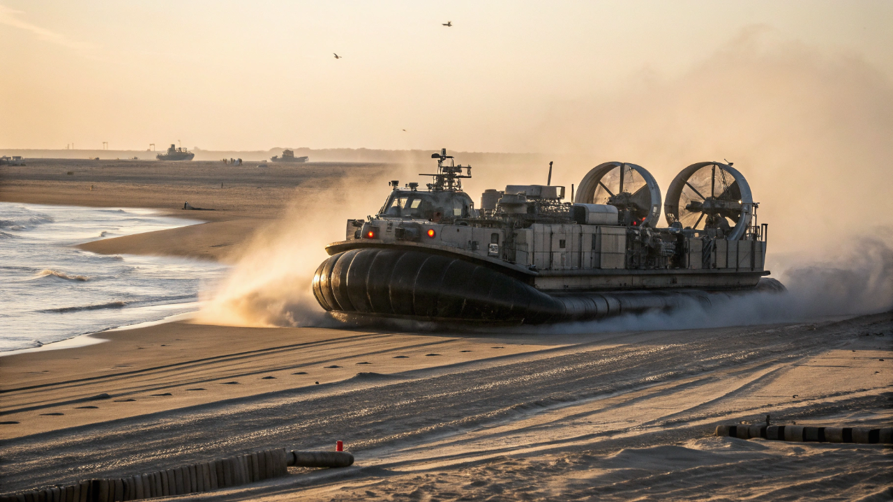 Esse gigante de metal flutua sobre lama, areia e gelo e chega onde nenhum outro veículo de carga consegue ir