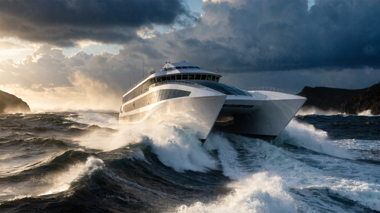 Esse navio faz cirurgia no meio de uma tempestade e o paciente não sente nem uma oscilação