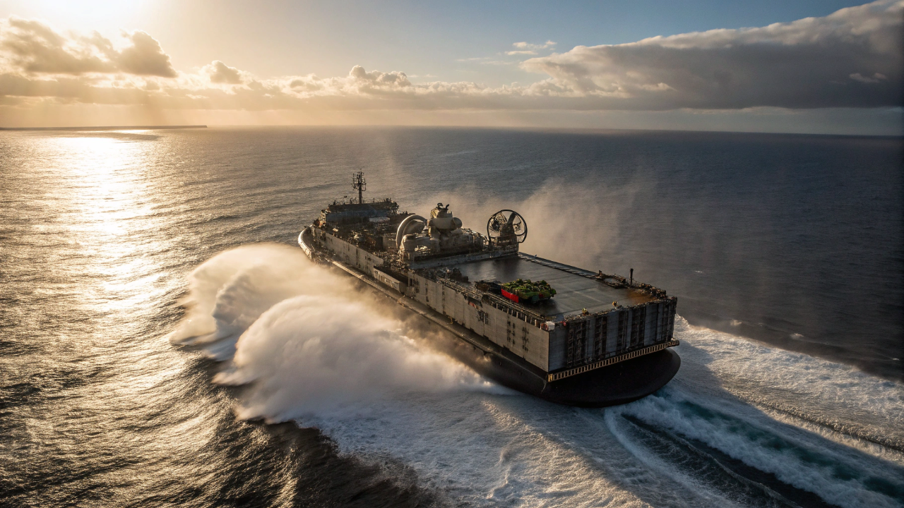 Esse veículo do tamanho de um navio voa rente ao mar sem tocar a água e pode mudar o transporte mundial