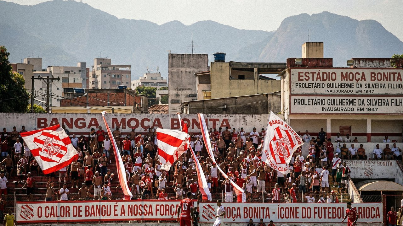 Com capacidade para 9 mil torcedores e inaugurado em 1947, a arena de Bangu virou o caldeirão mais tradicional e quente do futebol carioca em 2024