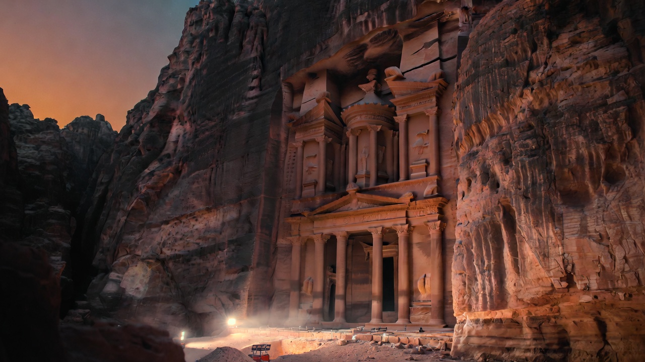 Escavando abaixo do monumento mais famoso da Jordânia, uma equipe encontrou 12 esqueletos humanos e um cálice intacto de 2 mil anos