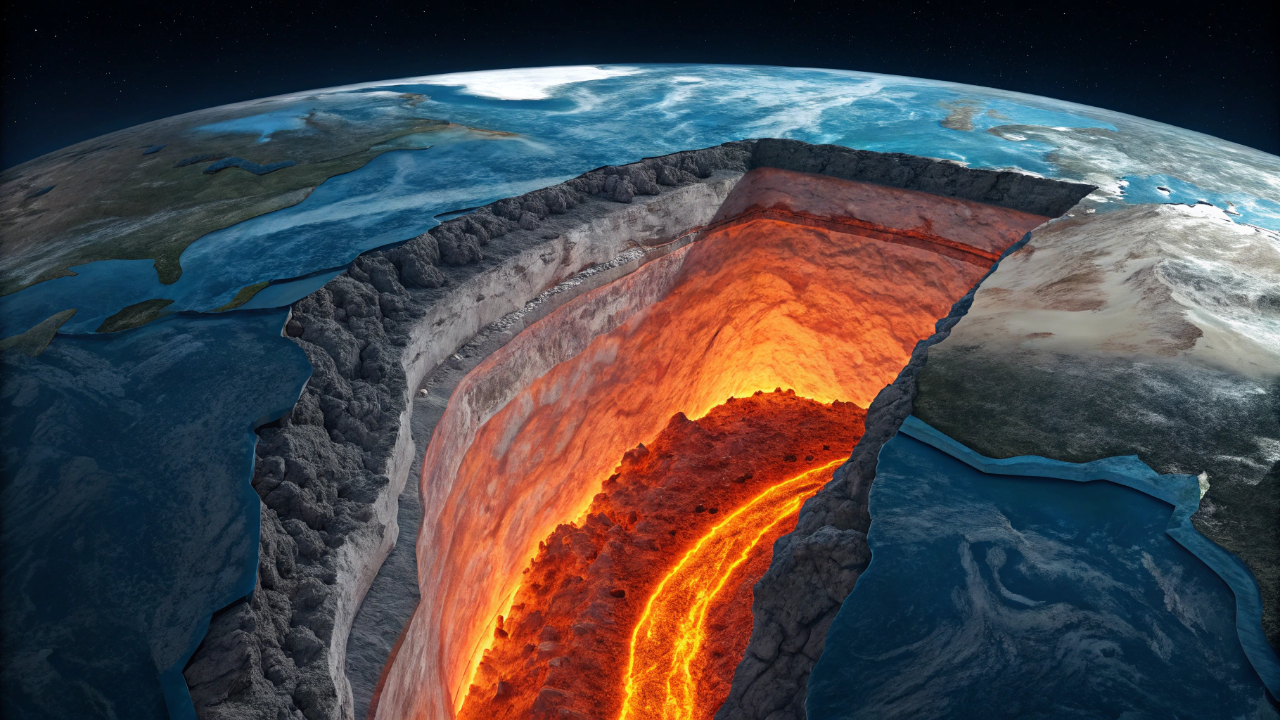 Existe um oceano escondido dentro da Terra com o triplo de água de todos os mares juntos e ele foi encontrado